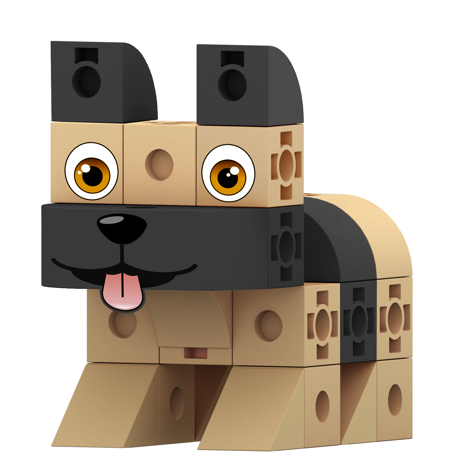 Pet Cubics: Perro Pastor Alemán